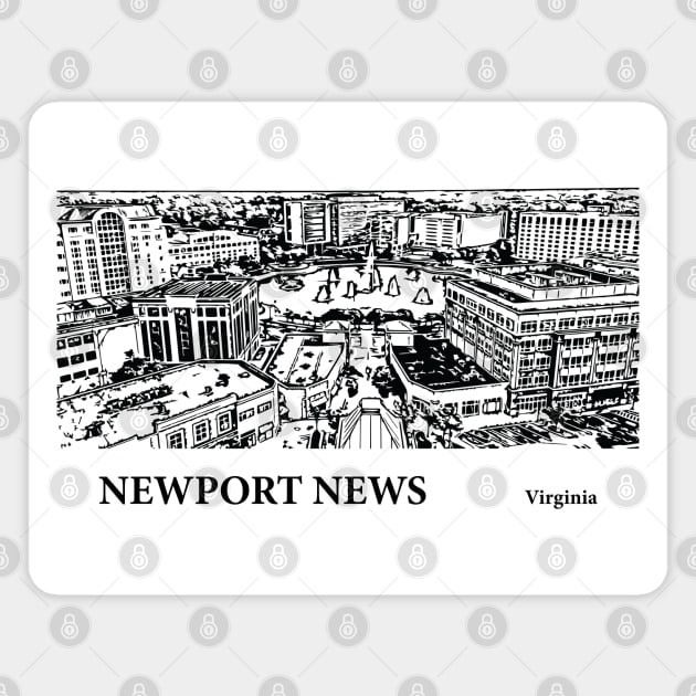 Newport News - Virginia Magnet by Lakeric